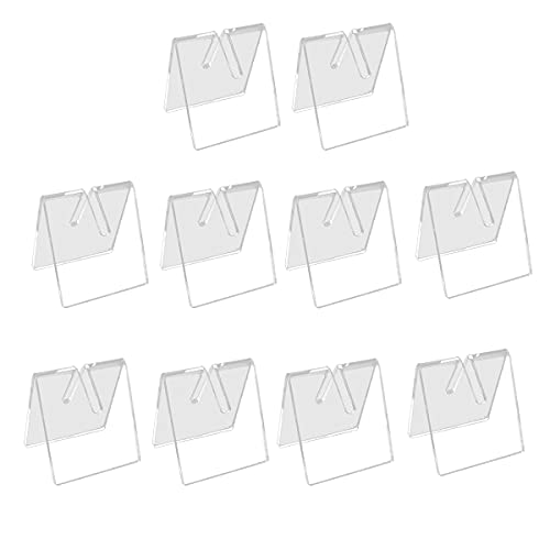 Restikiant 10 STÜCKE Klare Acryl Messer Klinge Display StäNder Halter Klappbar Messer Display StäNder Halter Messer Vitrine Rack von Restikiant