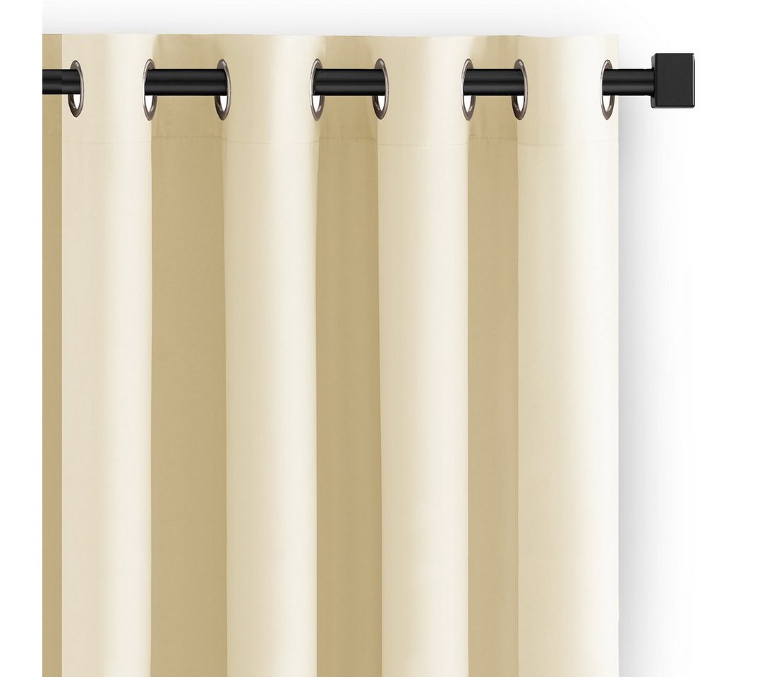 Restilo Gardine Gardine Ösen Vorhang Ösenvorhang Einfarbig Verdunkelnd (1 St), Ösen, verdunkelnd, Polyestertextilien von Restilo
