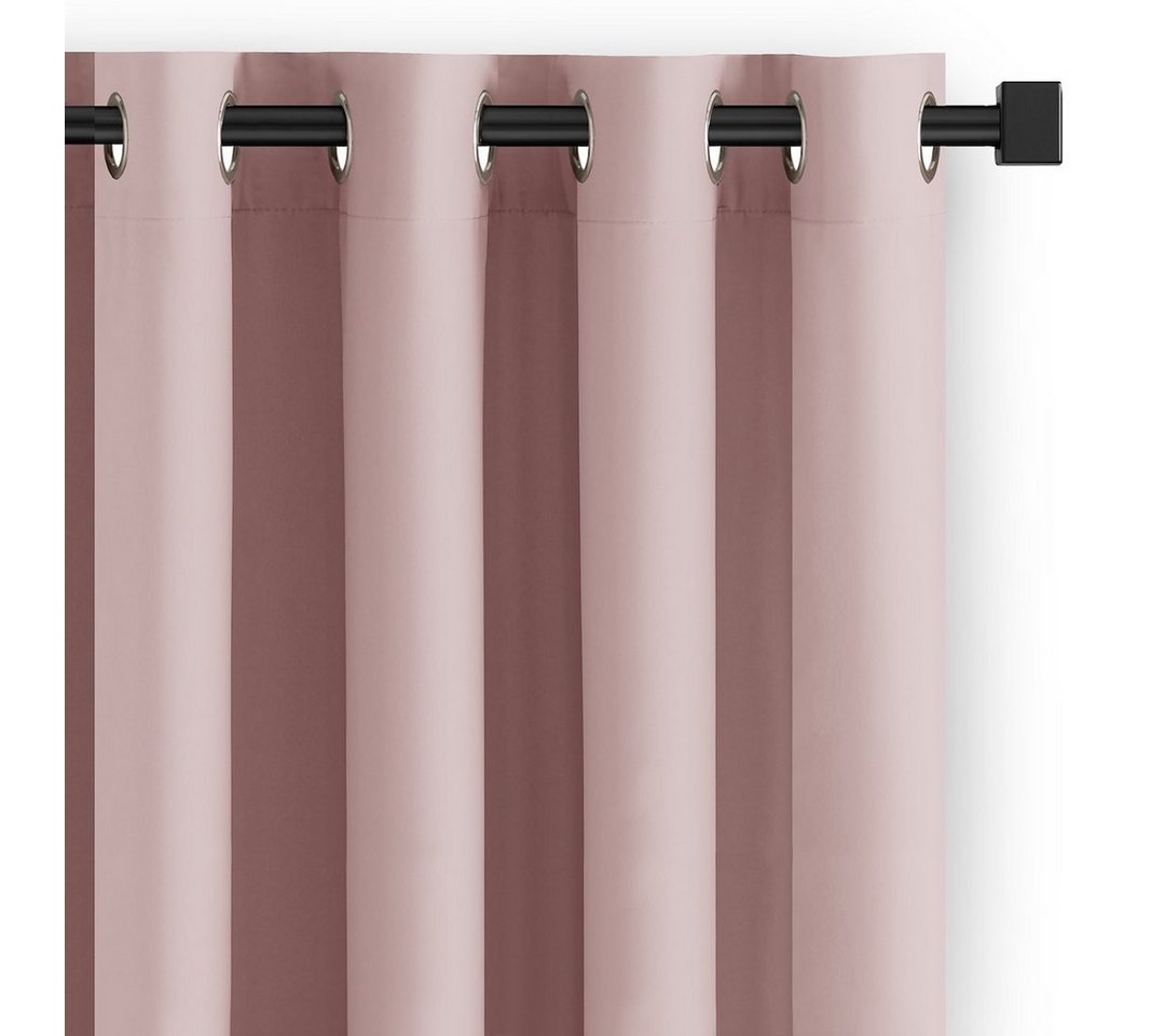Restilo Gardine Gardine Ösen Vorhang Ösenvorhang Einfarbig Verdunkelnd (1 St), Ösen, verdunkelnd, Polyestertextilien von Restilo