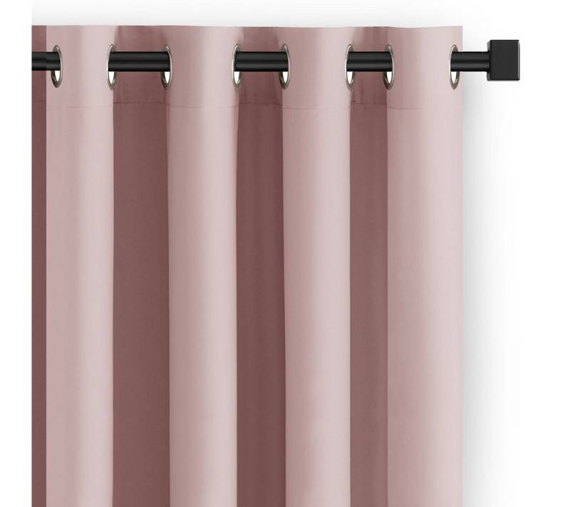 Restilo Gardine Gardine Ösen Vorhang Ösenvorhang Einfarbig Verdunkelnd (1 St), Ösen, verdunkelnd, Polyestertextilien von Restilo