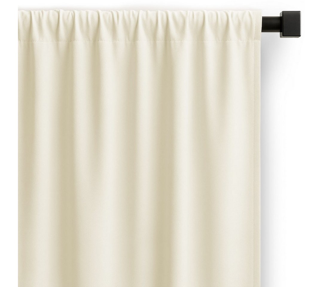 Restilo Gardine Gardine Vorhang Einfarbig Verdunklungsvorhang Aufhängung Pleat (1 St), Kräuselband, verdunkelnd, Polyestertextilien von Restilo