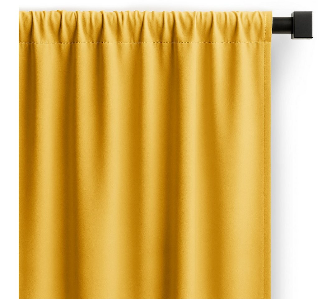 Restilo Gardine Gardine Vorhang Einfarbig Verdunklungsvorhang Aufhängung Pleat (1 St), Kräuselband, verdunkelnd, Polyestertextilien von Restilo