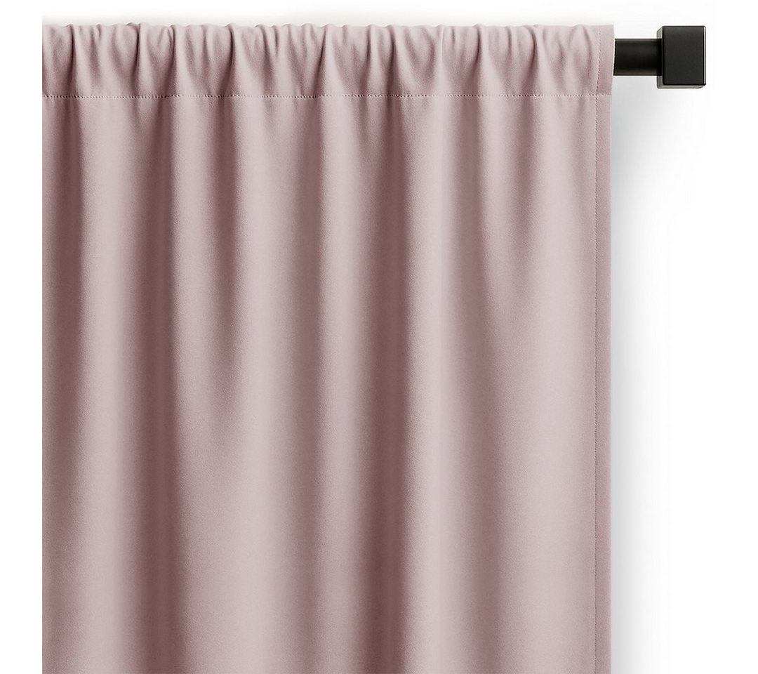 Restilo Gardine Gardine Vorhang Einfarbig Verdunklungsvorhang Aufhängung Pleat (1 St), Kräuselband, verdunkelnd, Polyestertextilien von Restilo