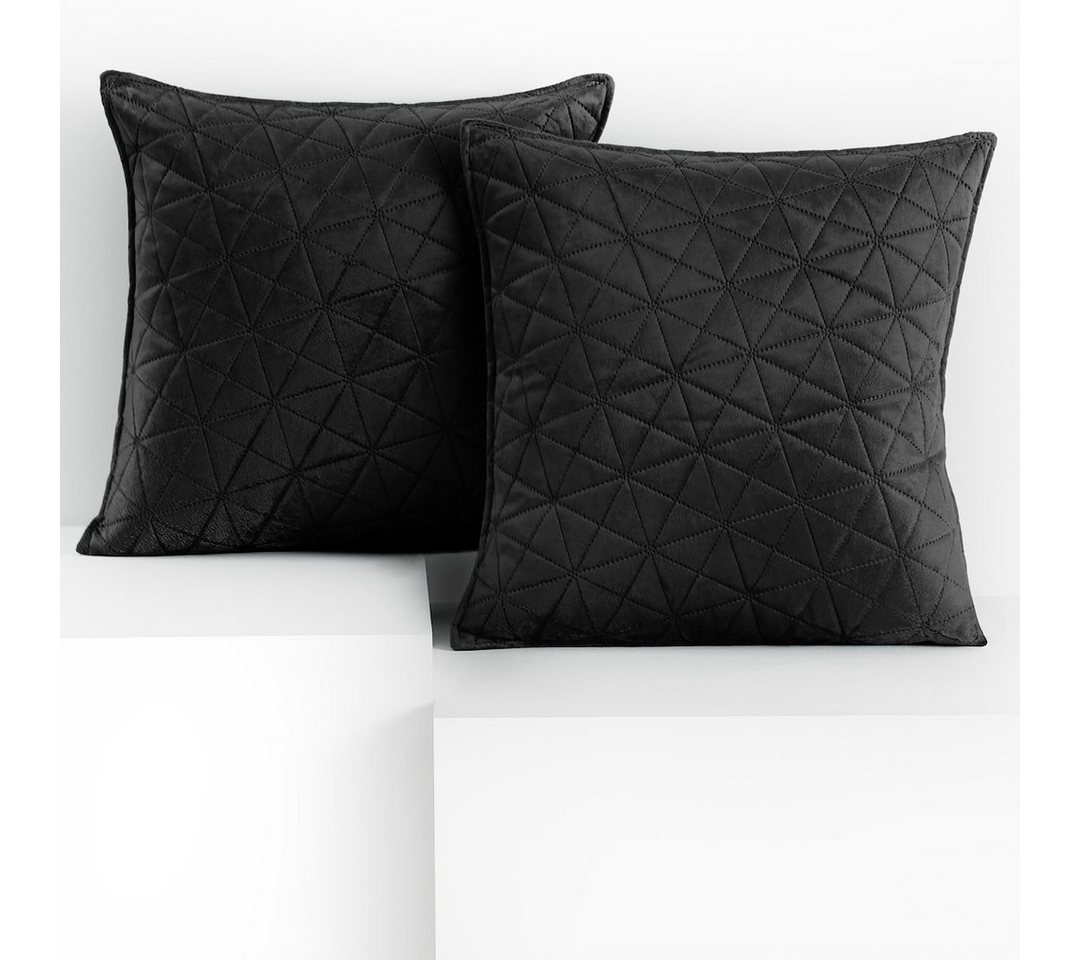 Restilo Kissenbezug Kissen Kissenbezug mehre Größen 2er Set Wohnzimmer Dekokissen, (2 Stück), 2er Set mit Samtoptik von Restilo