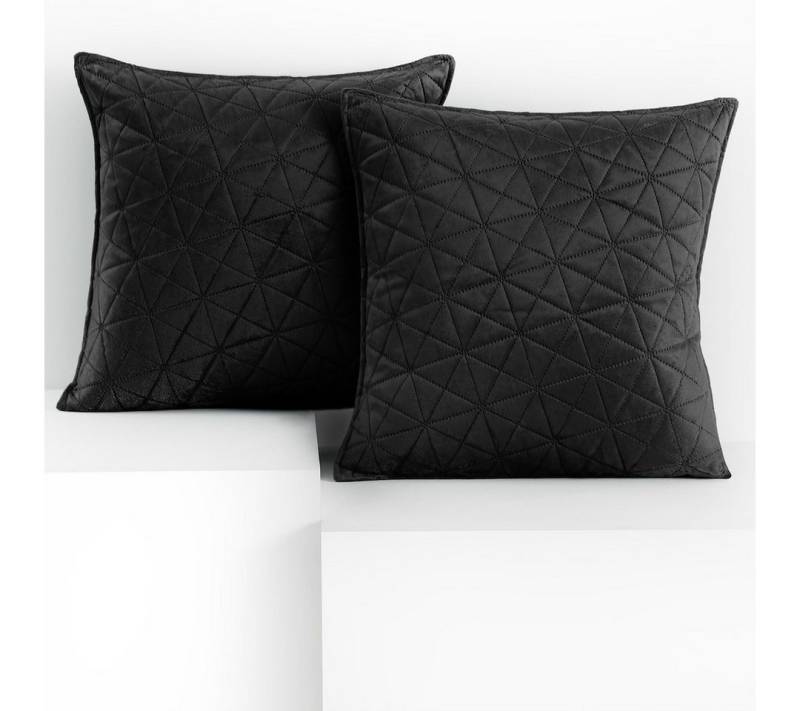 Restilo Kissenbezug Kissen Kissenbezug mehre Größen 2er Set Wohnzimmer Dekokissen, (2 Stück), 2er Set mit Samtoptik von Restilo