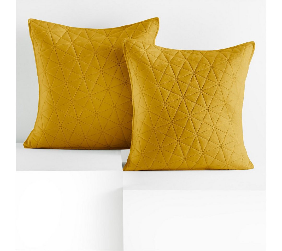 Restilo Kissenbezug Kissen Kissenbezug mehre Größen 2er Set Wohnzimmer Dekokissen, (2 Stück), 2er Set mit Samtoptik von Restilo