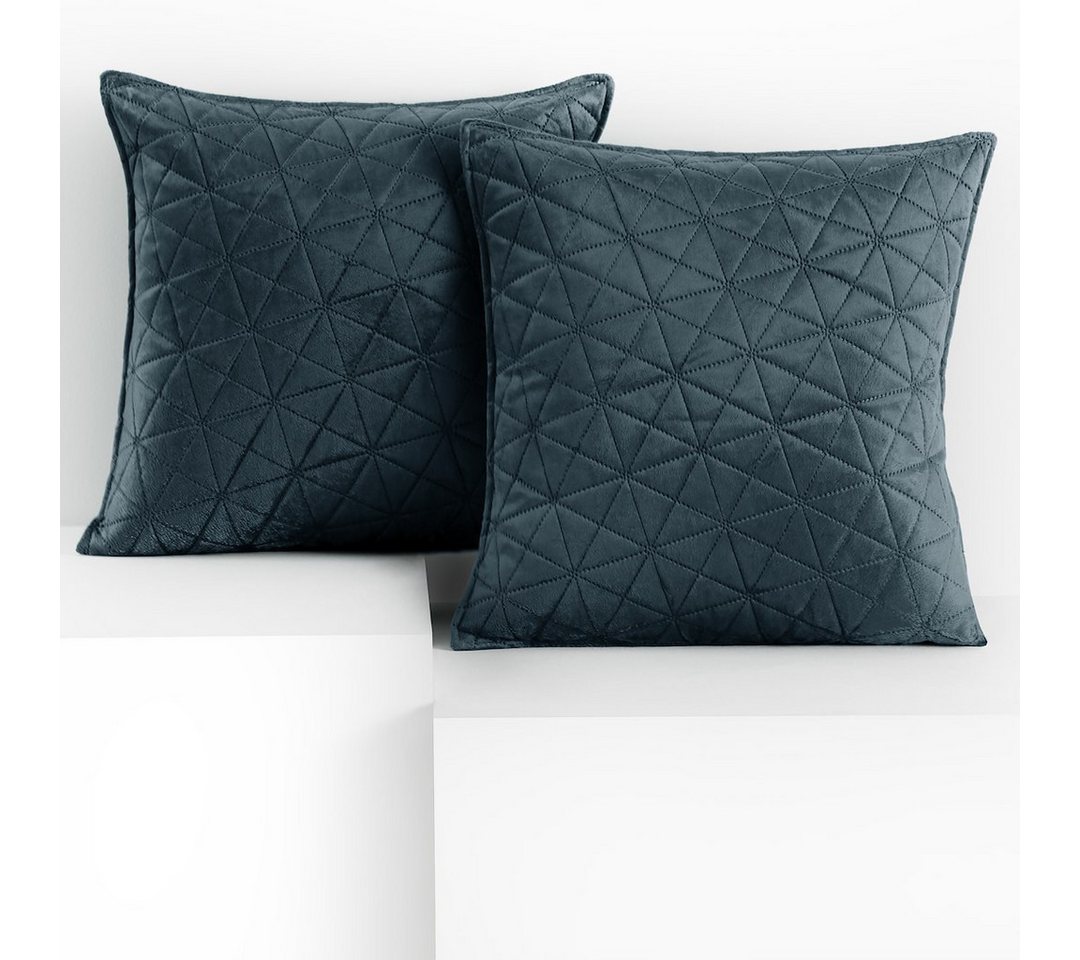 Restilo Kissenbezug Kissen Kissenbezug mehre Größen 2er Set Wohnzimmer Dekokissen, (2 Stück), 2er Set mit Samtoptik von Restilo