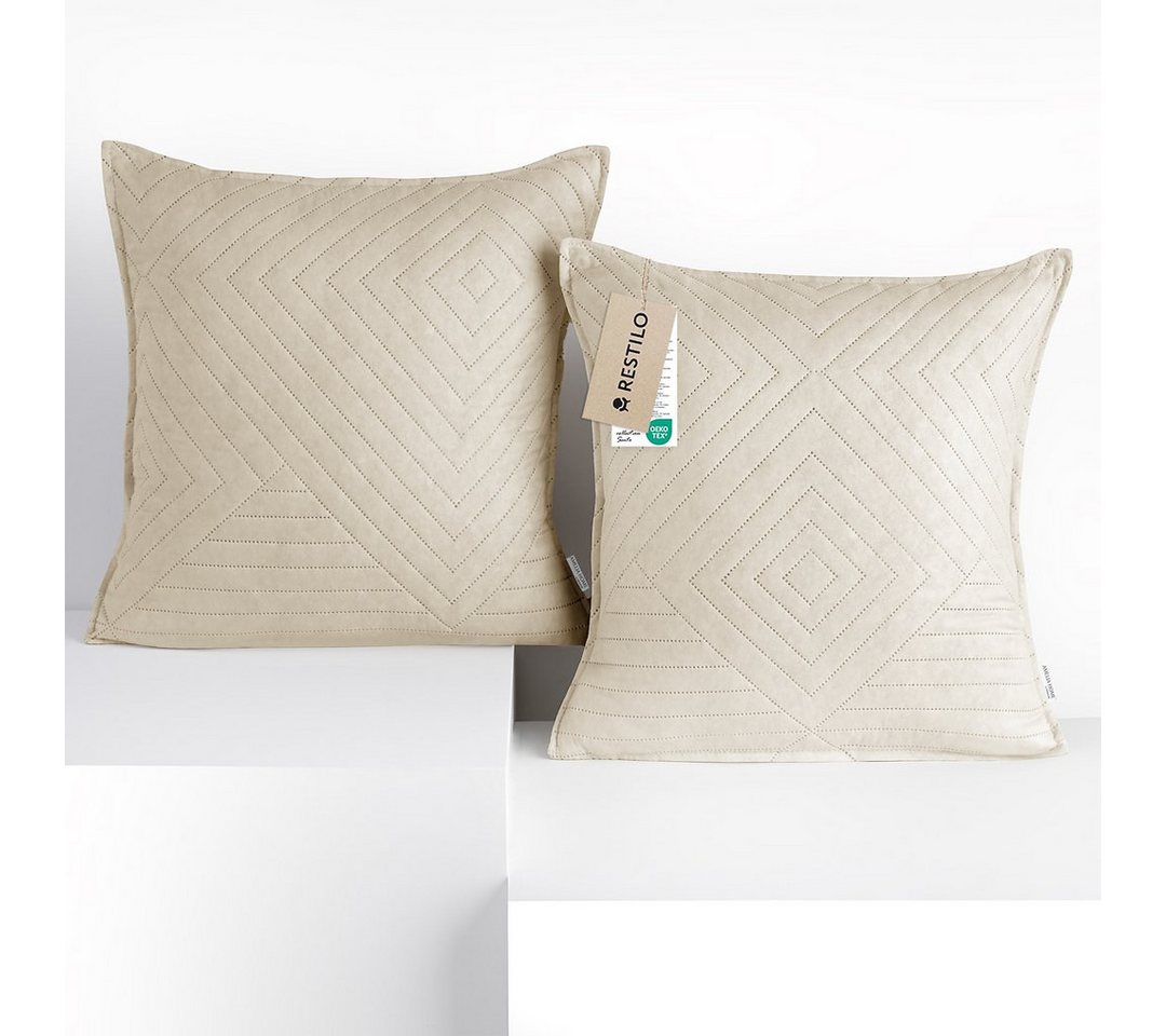 Restilo Kissenbezug Kissenbezug mehre Größen Wohnzimmer Dekokissen Bezug, (2 Stück), Mikrofasertextilien von Restilo