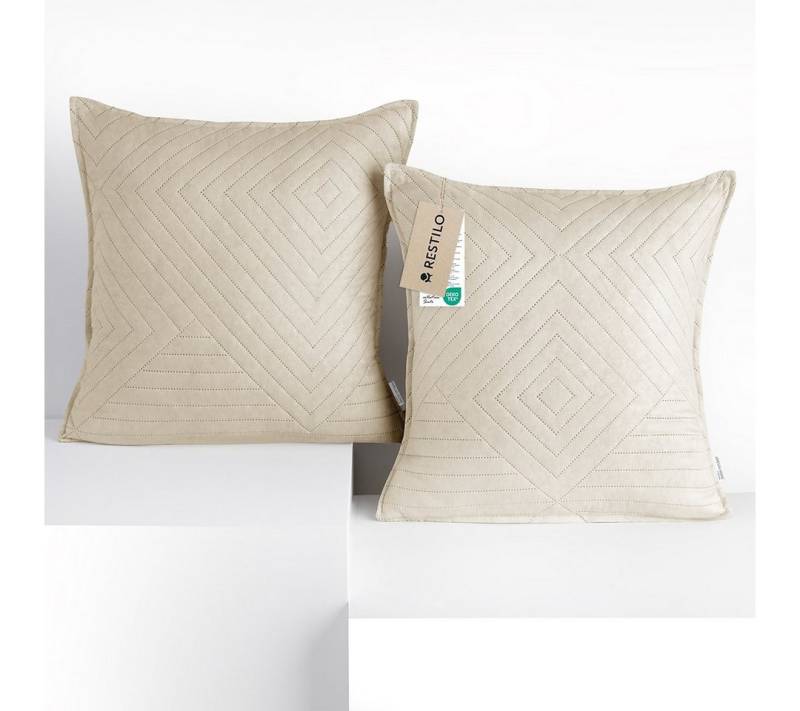 Restilo Kissenbezug Kissenbezug mehre Größen Wohnzimmer Dekokissen Bezug, (2 Stück), Mikrofasertextilien von Restilo
