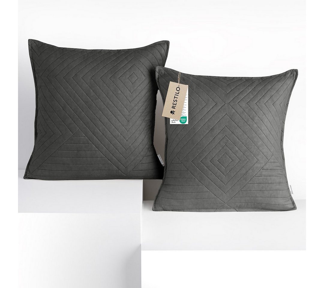 Restilo Kissenbezug Kissenbezug mehre Größen Wohnzimmer Dekokissen Bezug, (2 Stück), Mikrofasertextilien von Restilo