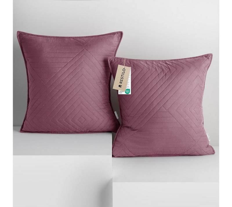 Restilo Kissenbezug Kissenbezug mehre Größen Wohnzimmer Dekokissen Bezug, (2 Stück), Mikrofasertextilien von Restilo