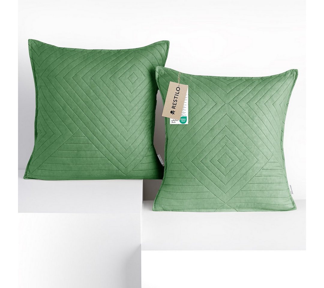 Restilo Kissenbezug Kissenbezug mehre Größen Wohnzimmer Dekokissen Bezug, (2 Stück), Mikrofasertextilien von Restilo
