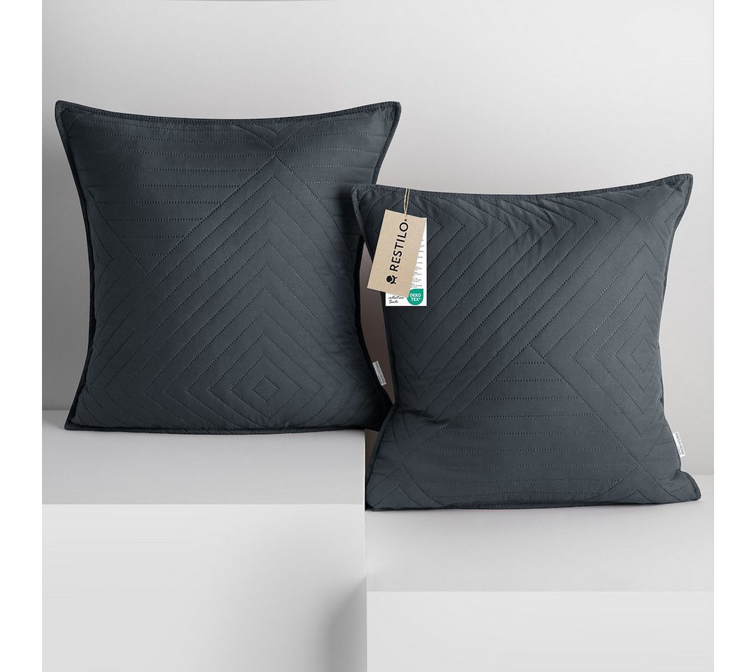 Restilo Kissenbezug Kissenbezug mehre Größen Wohnzimmer Dekokissen Bezug, (2 Stück), Mikrofasertextilien von Restilo