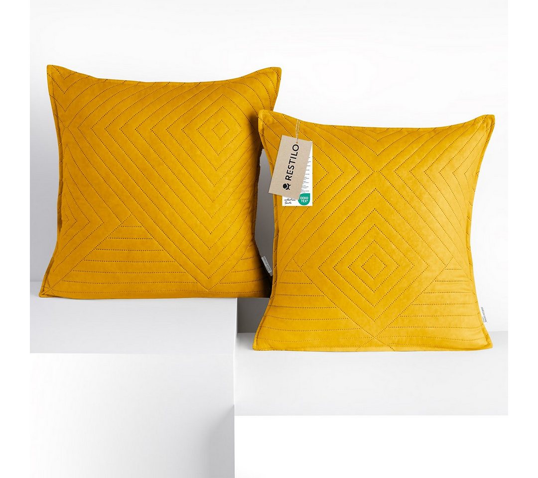 Restilo Kissenbezug Kissenbezug mehre Größen Wohnzimmer Dekokissen Bezug, (2 Stück), Mikrofasertextilien von Restilo