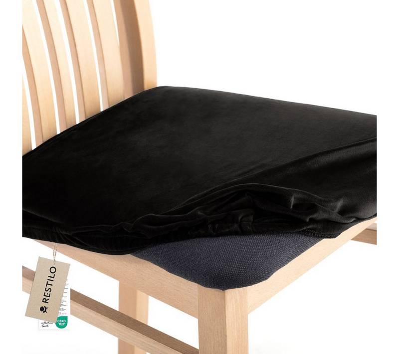 Restilo Stuhlhusse Stuhlhusse Stretch Stuhlbezug mit Gummiband Abnehmbar, waschbar von Restilo