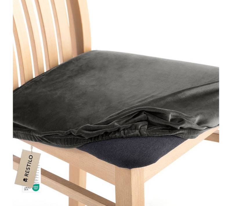 Restilo Stuhlhusse Stuhlhusse Stretch Stuhlbezug mit Gummiband Abnehmbar, waschbar von Restilo