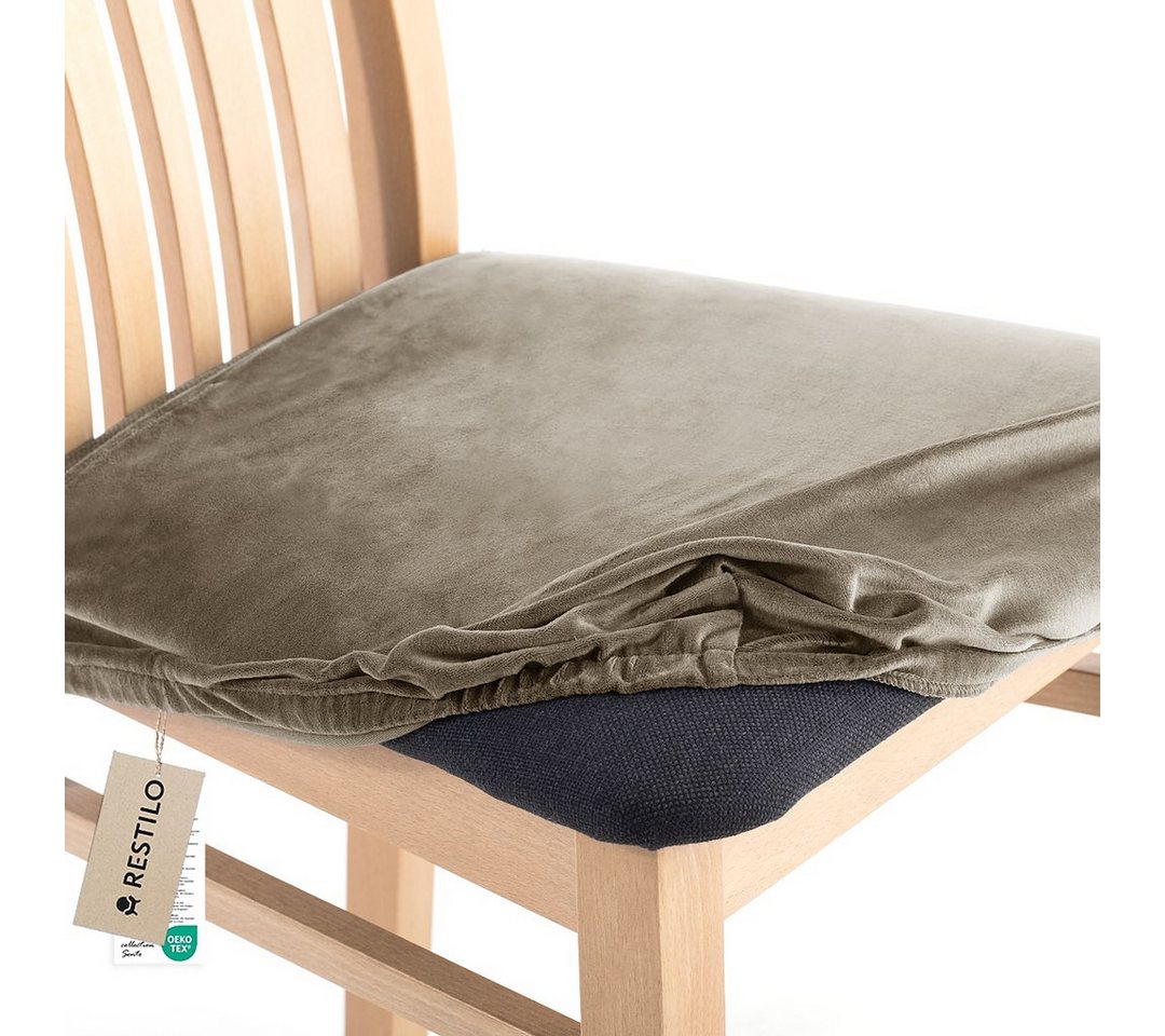 Restilo Stuhlhusse Stuhlhusse Stretch Stuhlbezug mit Gummiband Abnehmbar, waschbar Restilo Stuhlhusse Stuhlhusse Stretch Stuhlbezug mit Gummiband Abnehmbar, waschbar von Restilo
