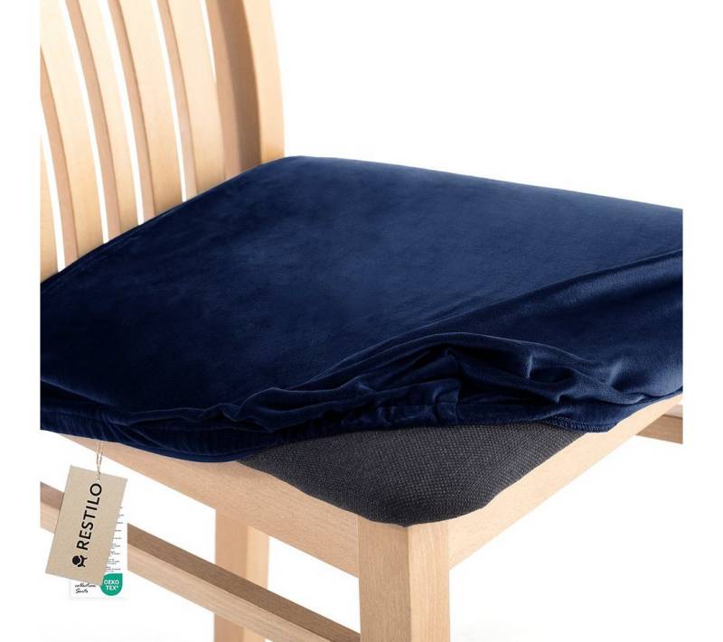 Restilo Stuhlhusse Stuhlhusse Stretch Stuhlbezug mit Gummiband Abnehmbar, waschbar von Restilo