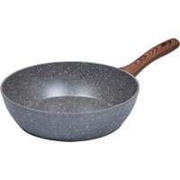RESTO Kitchenware Bratpfanne "Aquila, tiefe Schmorpfanne langlebig und spülmaschinenfest" Aluminium 1 Stk. tlg. mit ergonomischem weichem Griff in Holzoptik von Resto Kitchenware