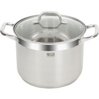 RESTO Kitchenware Kochtopf "Libra, Topf energiesparend und spülmaschinenfest", Edelstahl 18/10, (2 tlg.), mit hitzebeständigem Glasdeckel und Griffen von Resto Kitchenware