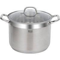RESTO Kitchenware Kochtopf "Libra, Topf energiesparend und spülmaschinenfest", Edelstahl 18/10, (2 tlg.), mit hitzebeständigem Glasdeckel und Griffen von Resto Kitchenware