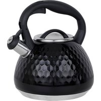 RESTO Kitchenware Wasserkessel "Aries, Flötenkessel 2,7 l, mit 3D-Design, im Geschenkkarton", Edelstahl, (1 tlg.), mit ergonomischem, wärmeableitenden Bakelit-Griff von Resto Kitchenware