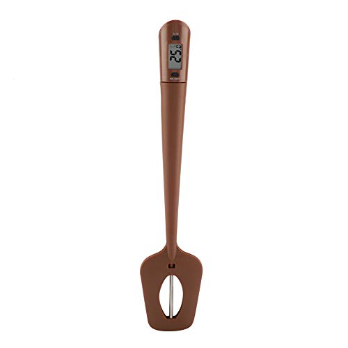 Digitales LCD-Süßigkeitsspatel-Thermometer, Silikon-Lebensmittel-Kaffeeschaber, Elektrisches Thermometer, Rührer Digitales LCD-Süßigkeitsspatel-Thermometer, Silikon-Lebensmittel-Kaffeeschaber, Elektrisches Thermometer, Rührer von Restokki
