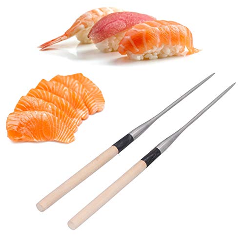Essstäbchen Lang, Japanisch, Sushi Essstäbchen Mit Holzgriff, Geschirr Servierutensilien, Sichere Essstäbchen(150mm) von Restokki