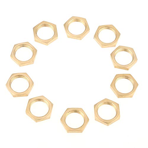 Restokki 40 Stück G1/8 G1/4 G3/8 G1/2 G3/4 G1 Armatur Befestigung, Gegenmutter mit Sechskant, Innengewinde Messing Rohrverschraubung Sechskantschloss Mutter Restokki 40 Stück G1/8 G1/4 G3/8 G1/2 G3/4 G1 Armatur Befestigung, Gegenmutter mit Sechskant, Innengewinde Messing Rohrverschraubung Sechskantschloss Mutter von Restokki