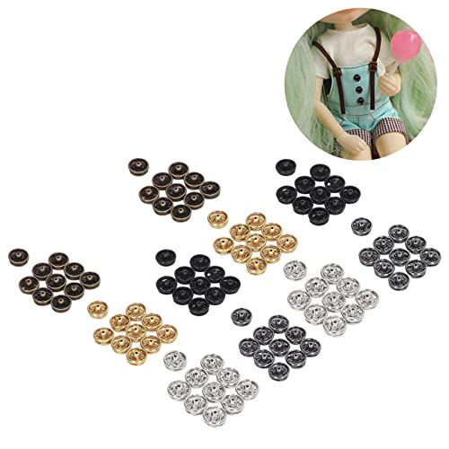 Restokki 100 Stück 5mm Mini -Schnappknöpfe Befestigungselement leichte Puppen Frauen Männer nähen Handwerk von Restokki