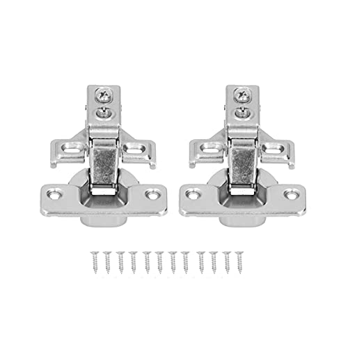Restokki 2Set 90‑105° Türscharnier Kurzarmscharnier Hydraulisch dämpfende Scharniertürbeschläge für Schrankschränke von Restokki