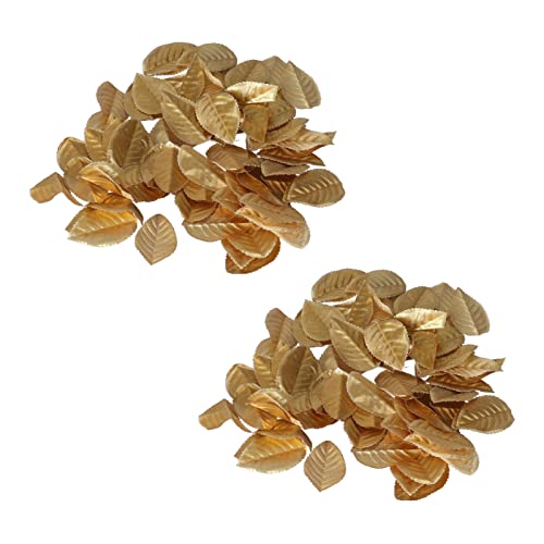 Restokki 400pcs Bastelblätter Blätter goldener künstlicher nicht gewebter Stoff Blume Reben Hochzeitsfeier Dekoration DIY Handwerk Restokki 400pcs Bastelblätter Blätter goldener künstlicher nicht gewebter Stoff Blume Reben Hochzeitsfeier Dekoration DIY Handwerk von Restokki