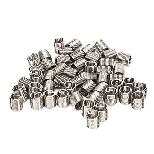 Restokki 50pcs Drahtgewinde Einsatzhülsenbuchsenschraube Reparatur Kit M10 x 1,5 Vielseitiger Gewindeschutz Aviation Automobile (2D) von Restokki