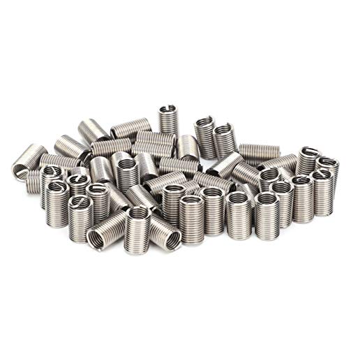 Restokki 50pcs Drahtgewinde Einsatzhülsenbuchsenschraube Reparatur Kit M10 x 1,5 Vielseitiger Gewindeschutz Aviation Automobile (3D) von Restokki
