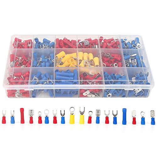 Restokki 520pcs kaltgepresster terminal isolierter Schnellverbindungsstecker Kabelgebundene elektrische Zubehör für Kabelanschluss Restokki 520pcs kaltgepresster terminal isolierter Schnellverbindungsstecker Kabelgebundene elektrische Zubehör für Kabelanschluss von Restokki