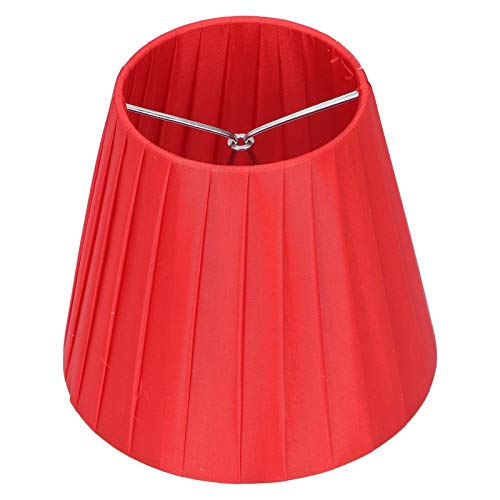 Restokki 6pcs Lampenschatten moderner Stofftischlampe Abdeckung Kristall Kronleuchter Wandleuchte rotes entzückendes Lampenabdeckungssatz Geeignetes Heimschlafzimmer Einfacher Klem von Restokki