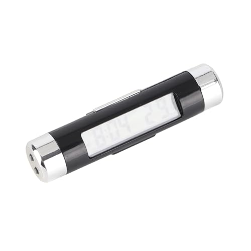 Restokki Auto Uhr Thermometer, LED Backlight Digital Display Neuartiges Design für Autokontrollegen von Restokki