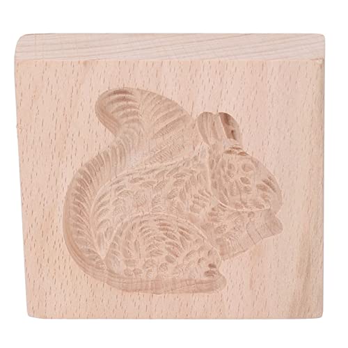 Restokki Keksform aus Holz, Wooden Cookie Mould Beechwood Biscuit Press Stamp Mold for Kitchen Baking and DIY Crafts, Eichhörnchen Restokki Keksform aus Holz, Wooden Cookie Mould Beechwood Biscuit Press Stamp Mold for Kitchen Baking and DIY Crafts, Eichhörnchen von Restokki