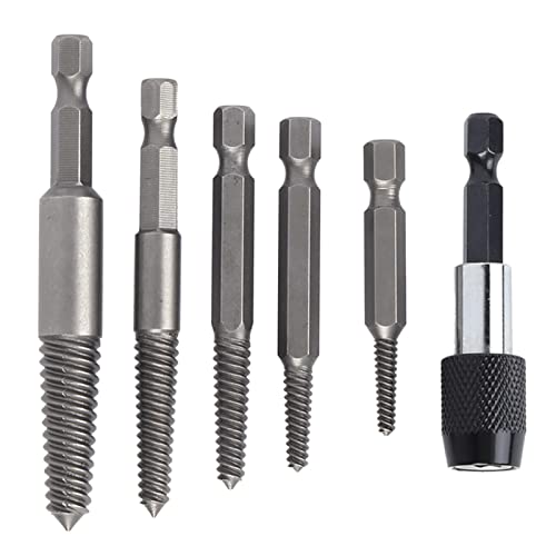 Restokki Kopfloser Schraubenextrakt, hohe Härte leicht entfernen beschädigten Schrauben Holzarbeiten Stripe Remover Werkzeug Hex Shank Fine Zähne Operator Restokki Kopfloser Schraubenextrakt, hohe Härte leicht entfernen beschädigten Schrauben Holzarbeiten Stripe Remover Werkzeug Hex Shank Fine Zähne Operator von Restokki