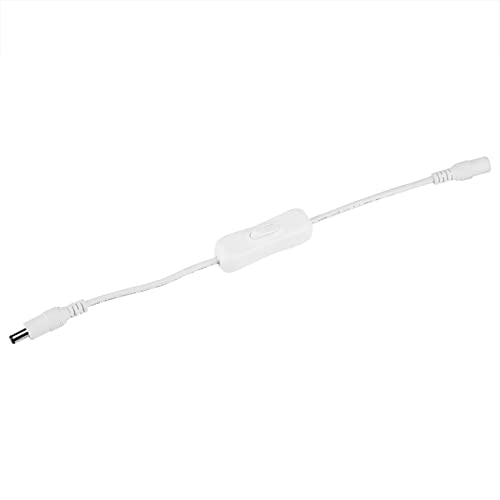 Restokki -LED -Streifenanschluss Inline Ein/Aus -Schalter 5pcs 28,5 cm Power -Adapter Praktische praktische LED -Strip -Lichtkompatibel für 3528 oder 5050 LED -Streifenleuchte (White) von Restokki