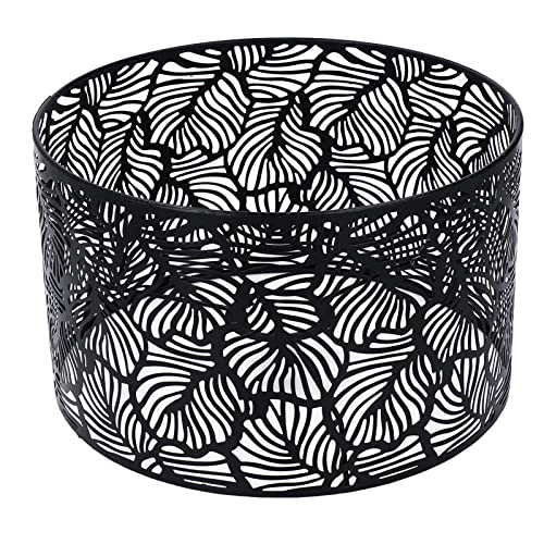 Restokki Lampshade Light Iron Modern Simple Style Home Decoration E14 E27 Bulbs (Black) von Restokki