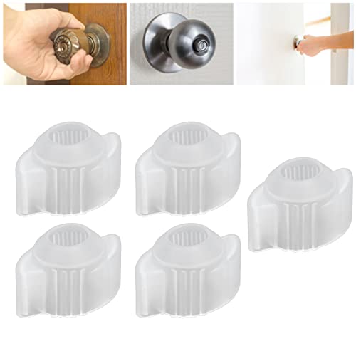 Restokki Luminous Soft Silicone Child Safety Door Knob Cover 5PCS Household Protection for Comfortable Grip Bedroom von Restokki