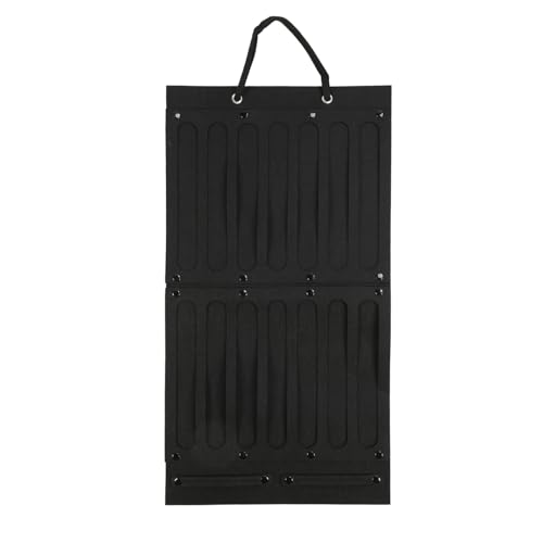 Schwarzer Schleifenhalter-Ständer – 26 Zoll Hoch, 13,8 Zoll Breit, 2-stöckiger, Langlebiger Filz, Platzsparende Haarschleifen-Organizer-Box Für Kinderzimmer, Schlafzimmer Und Schrank von Restokki