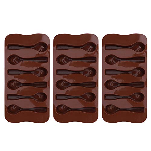 Süßigkeitenformen, Cake-Pop-Form, 3 Stück, DIY Antihaft-Silikon, Löffelförmige Schokoladen-Backform, Silikon-Backformen Für Mini-Kuchen von Restokki