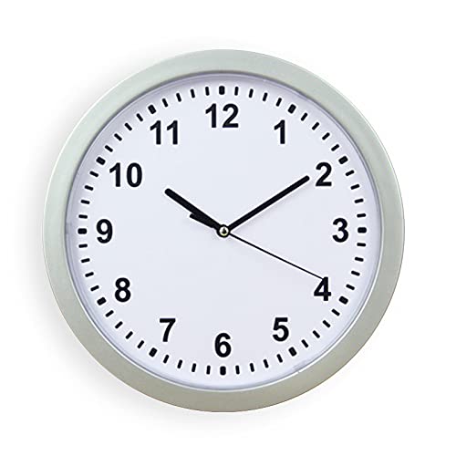 Vintage Runde Versteckte Geheime Wanduhr, Sicher, Große Schmucksicherheitsuhren, Geld, Bargeld, Schmuckfach, Aufbewahrungsbox(Silber) von Restokki
