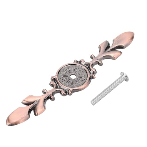 Zink -Legierungsschrank Griff Rückenplatte Retro -Stil einzelner Türgriff Backplatte für Schrankschrank Schubladen Weinschrank Antike Bronze Kupfer Silber 10pcs (Red Bronze) von Restokki