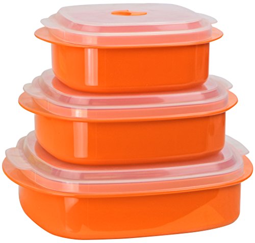 Reston Lloyd Calypso Basics Mikrowellen-Kochgeschirr, Dampfgarer und Aufbewahrungsset, Orange, mehrere Größen, 6-teilig Reston Lloyd Calypso Basics Mikrowellen-Kochgeschirr, Dampfgarer und Aufbewahrungsset, Orange, mehrere Größen, 6-teilig von Reston Lloyd