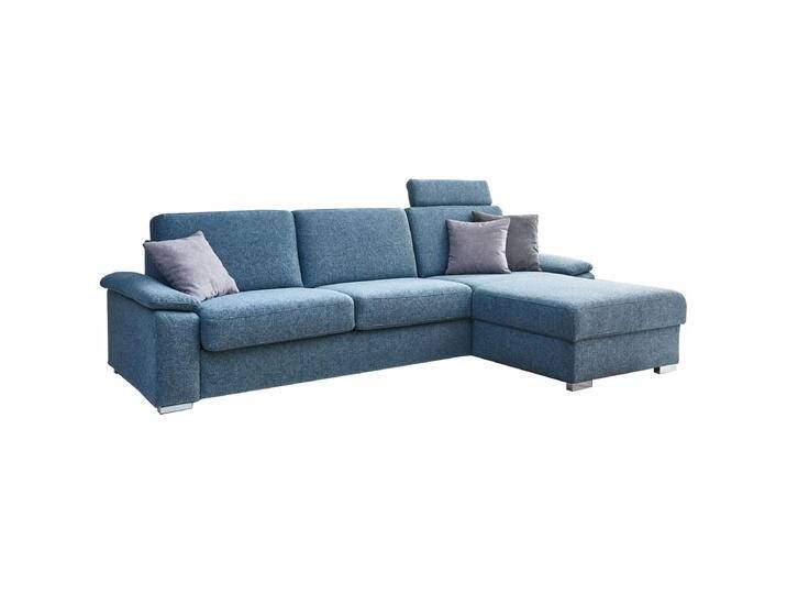 Restyl Molto Ecksofa mit Schlaffunktion in Stoff türkis viele Farben wählbares Armteil und Füße mit Stauraum und optional wählbarer Steckkopfstütze von Restyl