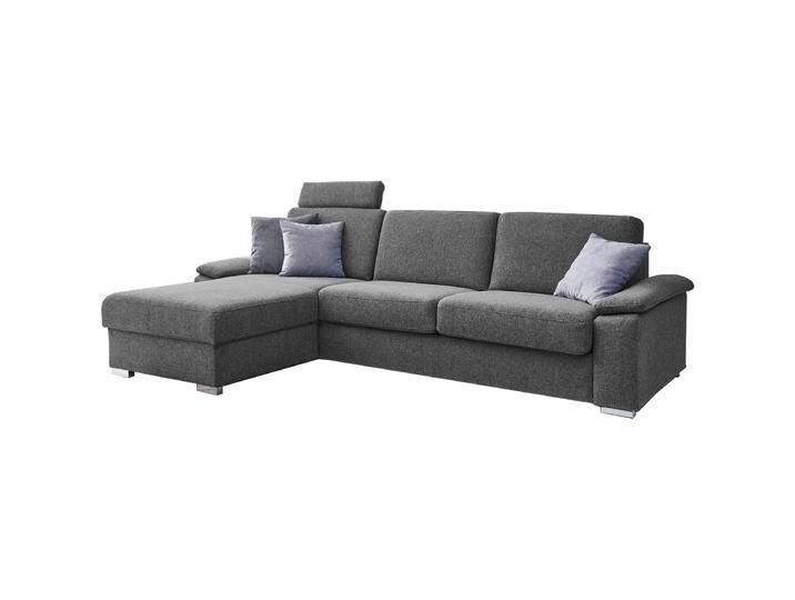 Restyl Molto Ecksofa mit Schlaffunktion und Bettkasten in grauem Stoff zahlreiche Farben wählbares Armteil sowie Fußvariante mit optionaler Kopfstütze Restyl Molto Ecksofa mit Schlaffunktion und Bettkasten in grauem Stoff zahlreiche Farben wählbares Armteil sowie Fußvariante mit optionaler Kopfstütze von Restyl
