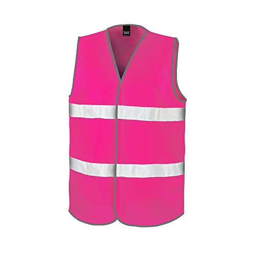 Safe-Guard Westen Warnweste Rosa Fluorescent Pink L/XL von Result